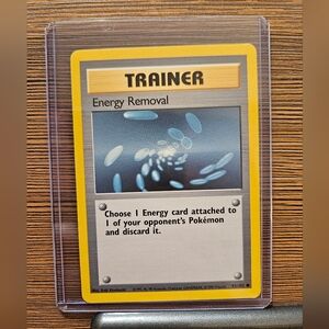 Pokemon Energy Removal Trainer Card